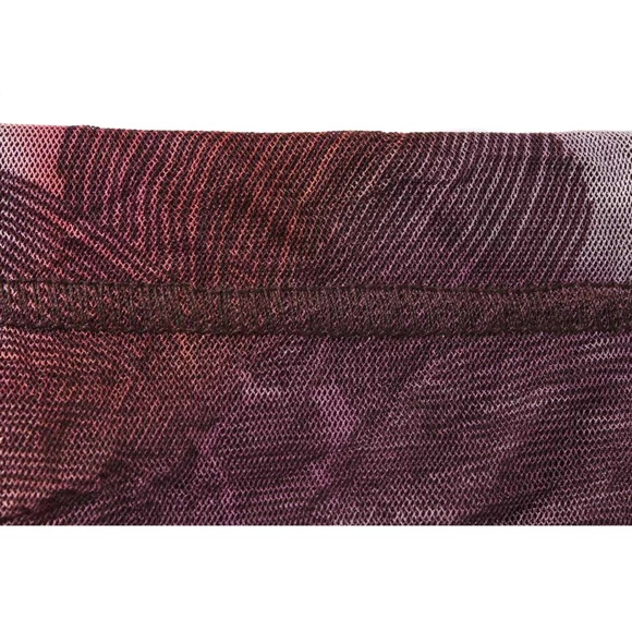 🍍 DICK & JAYNE Tie Dye Floral Pattern Crinkle Trumpeted Hem Maxi Skirt - Picture 4 of 5